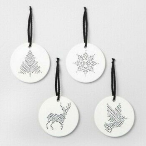 Hearth and Hand  Porcelain Ornaments 4-pack - Picture 2 of 5